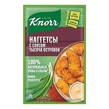 КНОРР Наггетсы с соусом тысяча островов 49г. 1/24  