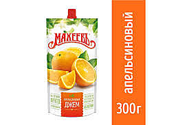 Джем МАХЕЕВ 300гр Апельсин д/пак 1/16   