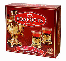 Чай БОДРОСТЬ С Новым годом черный 100пак. 1/12