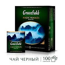 Чай ГРИНФИЛД Меджик юньнань 100 пак 1/9