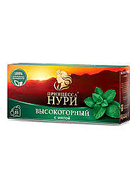 Чай НУРИ  С мятой 25пак. с/я 1/18