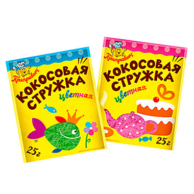 Приправыч 25гр Кокосовая стружка в ассорт. 1/30