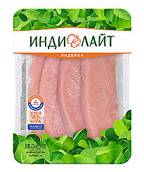 ШНИЦЕЛЬ ИЗ ИНДЕЙКИ 550гр в/у (Инди) 1/16