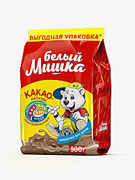 Какао напиток БЕЛЫЙ МИШКА 500гр гранул. 1/8 пакет
